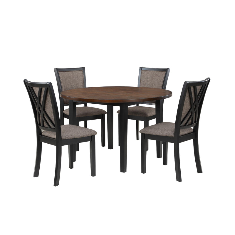 New Classic Furniture Potomac 5 pc Counter Height Dinette D4832B-48S-RND IMAGE 2