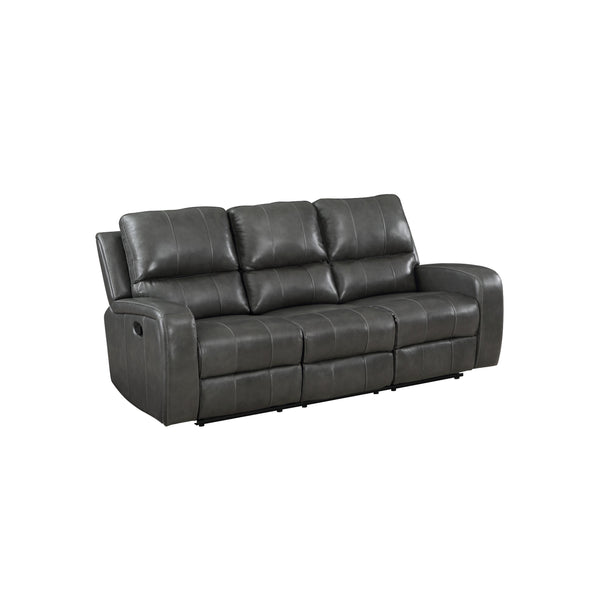 New Classic Furniture Linton Reclining Leather Sofa L1721-30-DGR IMAGE 1