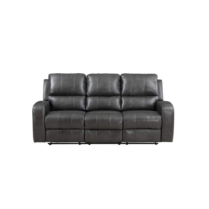 New Classic Furniture Linton Reclining Leather Sofa L1721-30-DGR IMAGE 2