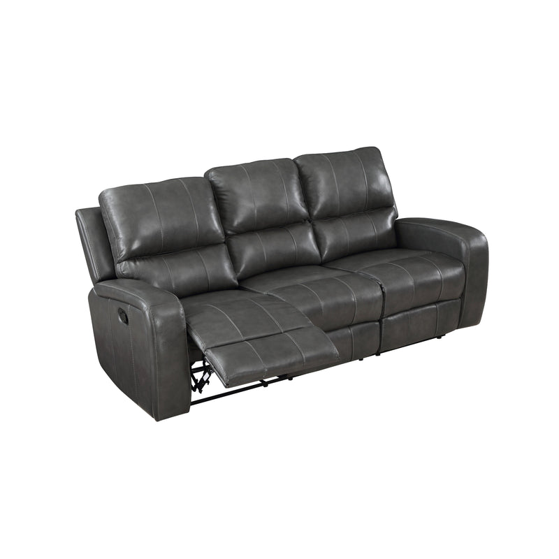 New Classic Furniture Linton Reclining Leather Sofa L1721-30-DGR IMAGE 4