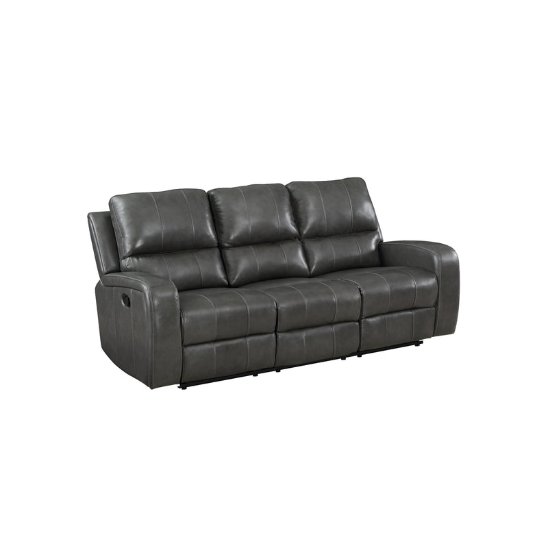 New Classic Furniture Linton Reclining Leather Sofa L1721-30P1-DGR IMAGE 1