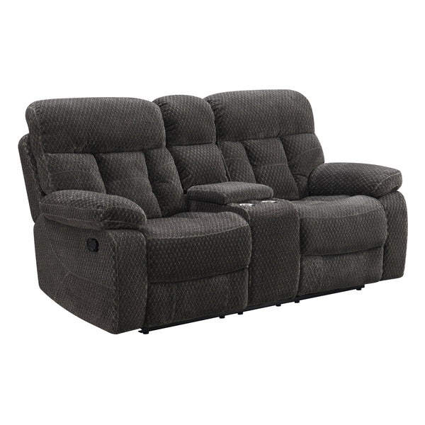 New Classic Furniture Bravo Reclining Fabric Loveseat with Console U1165-25-SLP IMAGE 1