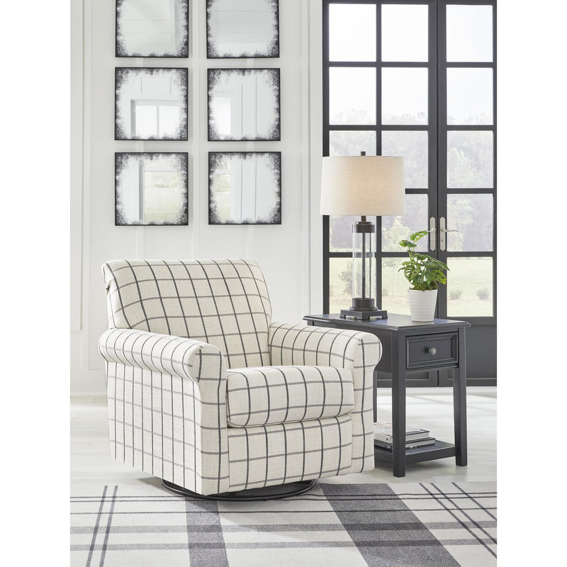 Benchcraft Davinca Swivel Glider Fabric Accent Chair 3520442 IMAGE 5