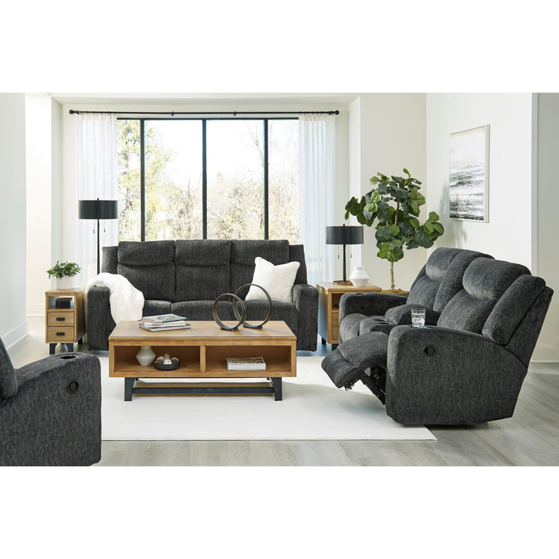 Signature Design by Ashley Martinglenn Reclining Fabric Loveseat with Console 4650494 IMAGE 11