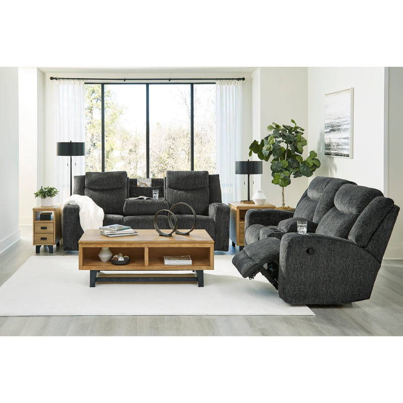 Signature Design by Ashley Martinglenn Reclining Fabric Loveseat with Console 4650494 IMAGE 13