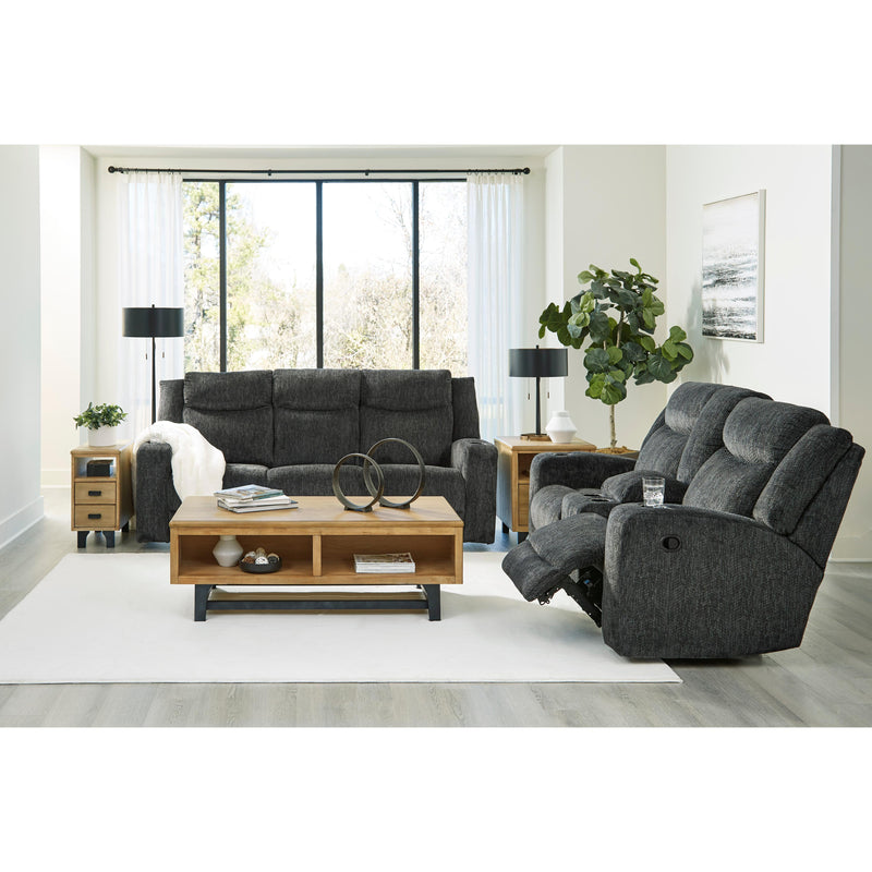 Signature Design by Ashley Martinglenn Reclining Fabric Loveseat with Console 4650494 IMAGE 9