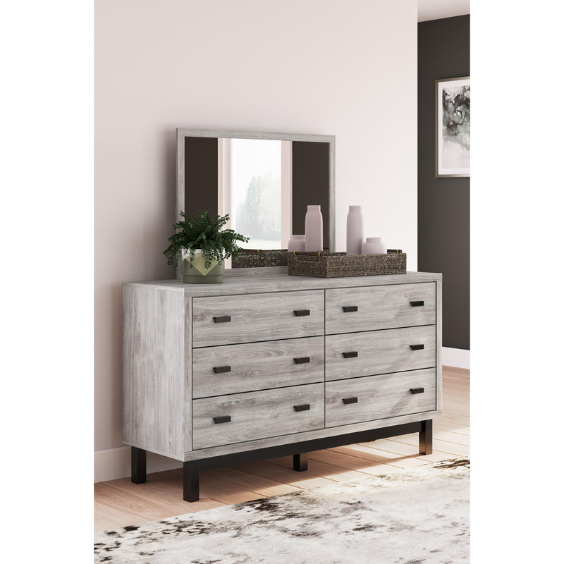 Signature Design by Ashley Vessalli 6-Drawer Dresser with Mirror B1036-231/B1036-36 IMAGE 5