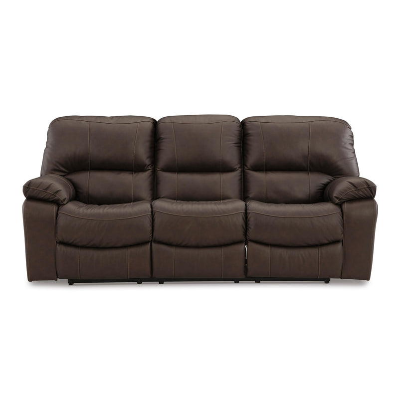 Signature Design by Ashley Leesworth Power Reclining Leather Match Sofa U4380887 IMAGE 3