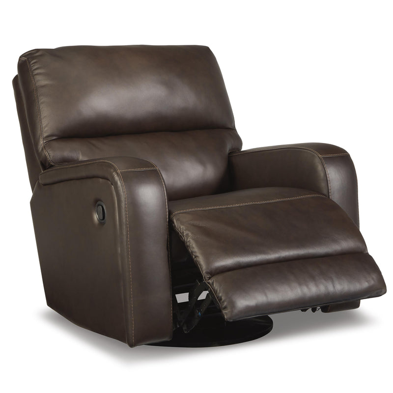 Signature Design by Ashley Emberla Swivel Glider Leather Match Recliner U4480561 IMAGE 2