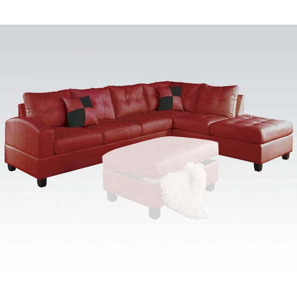 Acme Furniture Kiva Bonded Leather Match Sectional 51185_KIT IMAGE 1