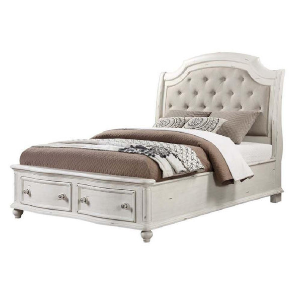 Acme Furniture Jacqueline King Upholstered Panel Bed with Storage BD01432EK IMAGE 1