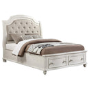 Acme Furniture Jacqueline King Upholstered Panel Bed with Storage BD01432EK IMAGE 2
