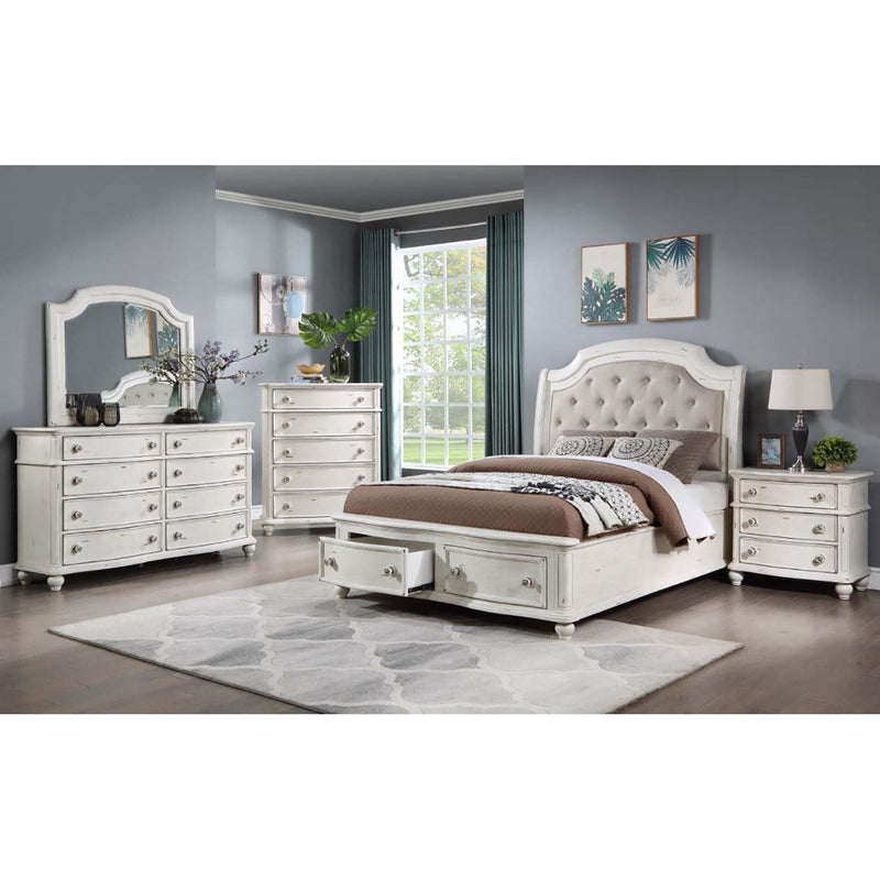 Acme Furniture Jacqueline Queen Upholstered Panel Bed with Storage BD01433Q IMAGE 6