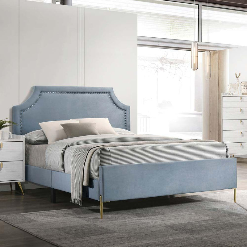 Acme Furniture Milla Full Upholstered Panel Bed BD01462F IMAGE 4