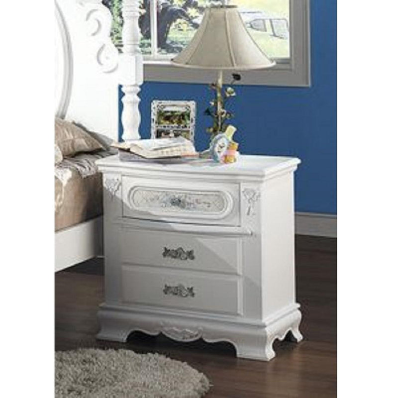 Acme Furniture Flora 3-Drawer Nightstand BD01639 IMAGE 1