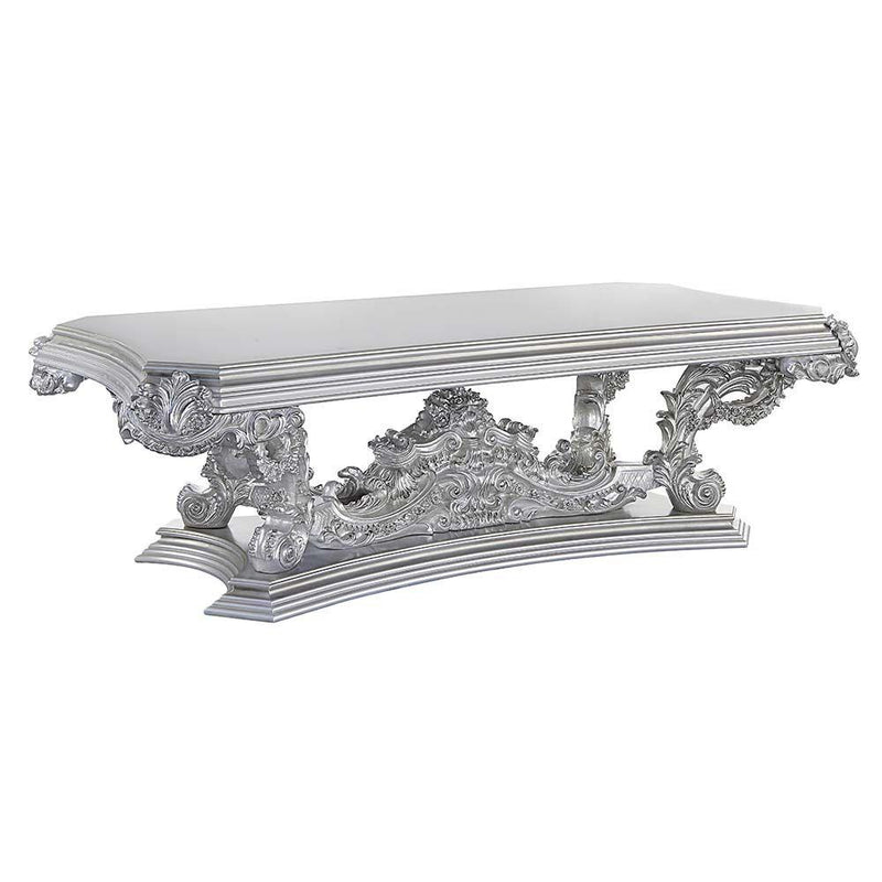 Acme Furniture Valkyrie Dining Table with Pedestal Base DN00689 IMAGE 1