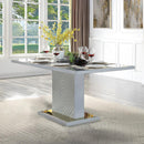 Acme Furniture Gaines Dining Table with Pedestal Base DN01261 IMAGE 1