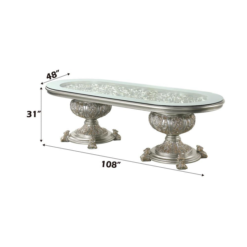 Acme Furniture Sandoval DN01494 Dining Table IMAGE 4