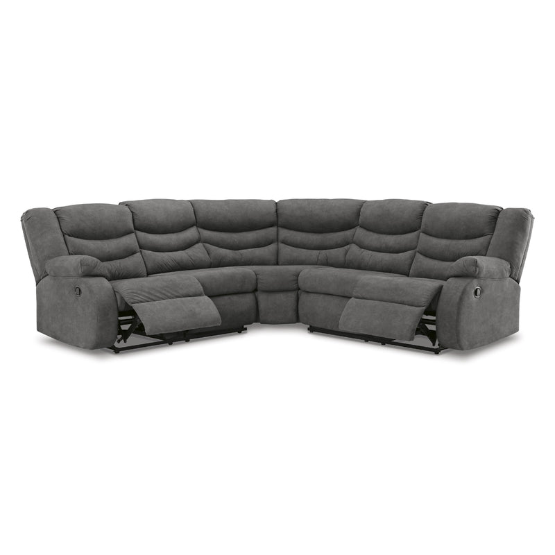 Signature Design by Ashley Partymate Reclining Leather Look 2 pc Sectional 3690348/3690350 IMAGE 2