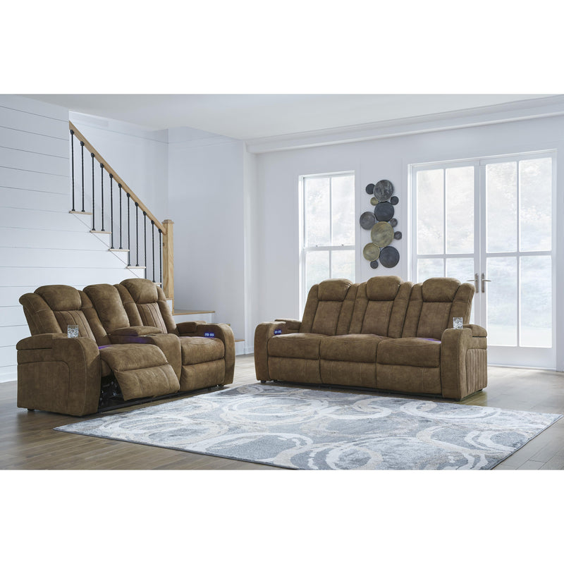 Signature Design by Ashley Wolfridge Power Reclining Leather Look Sofa 6070315 IMAGE 14