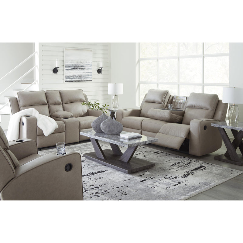 Signature Design by Ashley Lavenhorne Reclining Leather Look Loveseat with Console 6330794 IMAGE 15