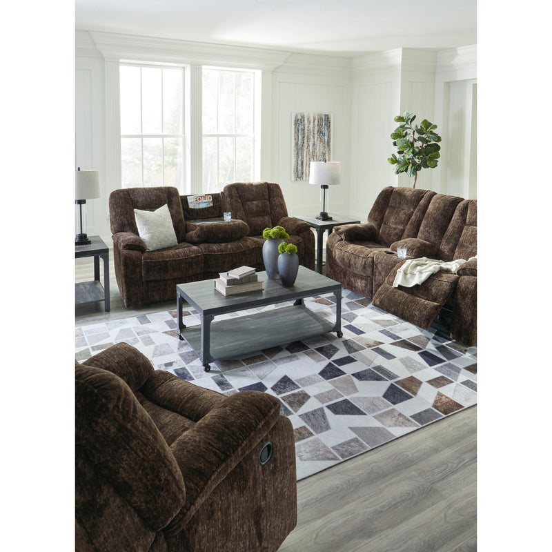 Signature Design by Ashley Soundwave Reclining Fabric Loveseat with Console 7450294 IMAGE 11