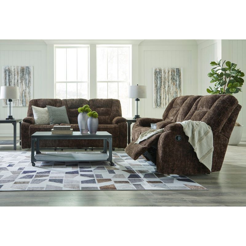 Signature Design by Ashley Soundwave Reclining Fabric Loveseat with Console 7450294 IMAGE 9