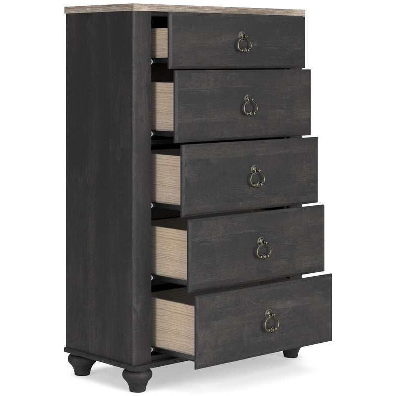 Signature Design by Ashley Nanforth 5-Drawer Chest B3670-46 IMAGE 2