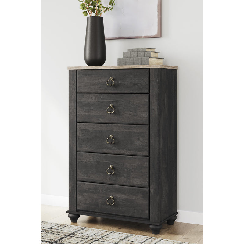 Signature Design by Ashley Nanforth 5-Drawer Chest B3670-46 IMAGE 7