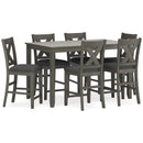  Signature Design by Ashley Caitbrook D388-423 Rectangular Dining Room Counter Table Set IMAGE 1