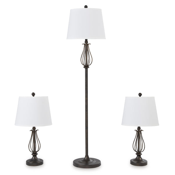 Signature Design by Ashley Brycestone Lamp Set L204526 IMAGE 1