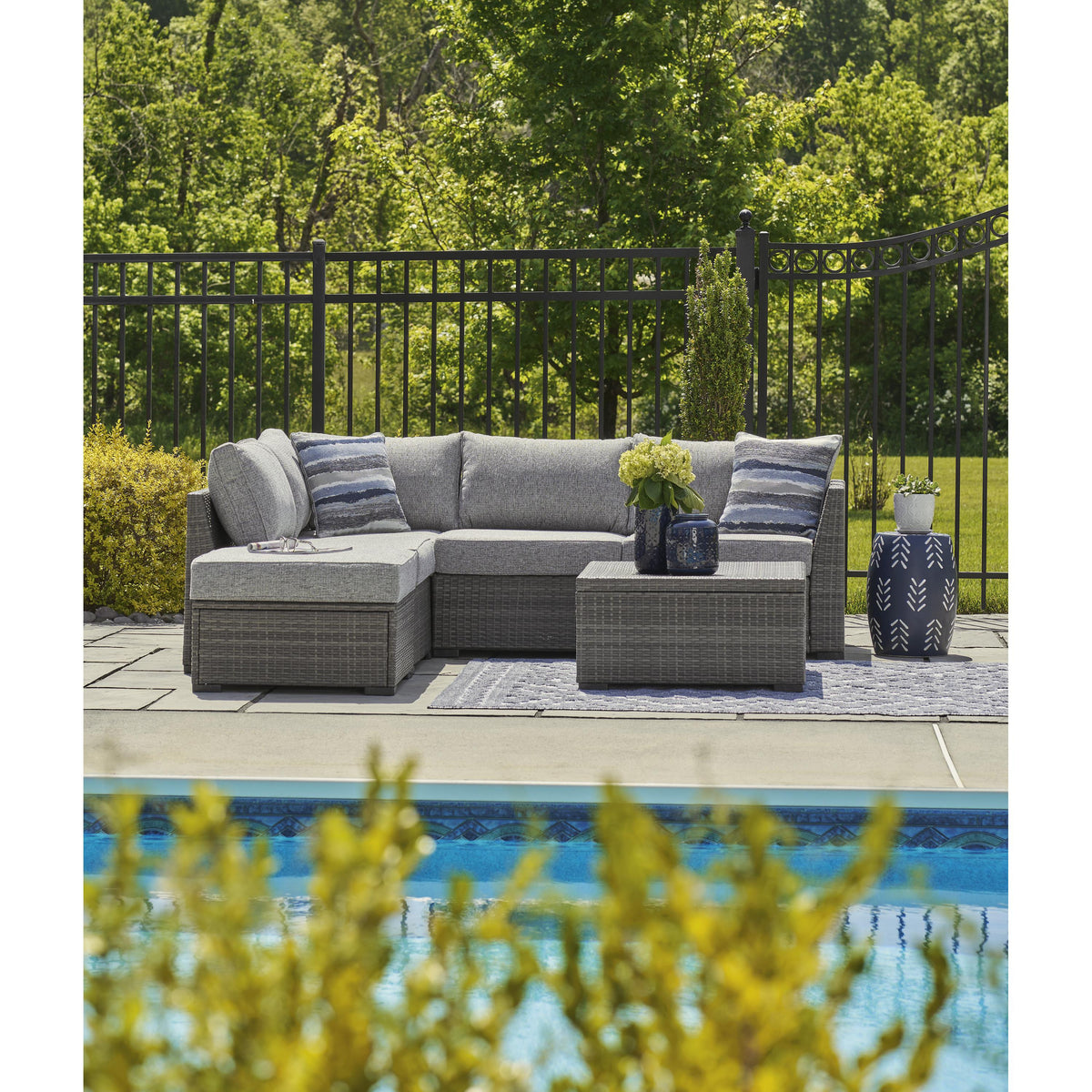 Signature Design by Ashley Petal Road P297-070 Loveseat Sectional/Otto