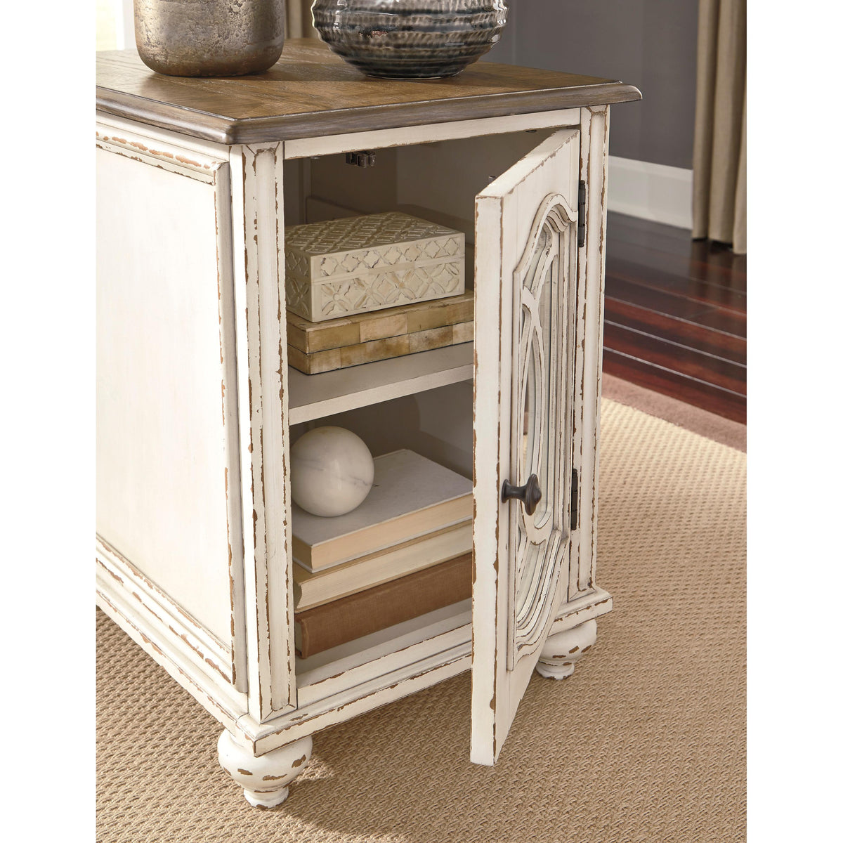 Signature Design by Ashley Realyn T743T2 Coffee Table and 2 End Tables