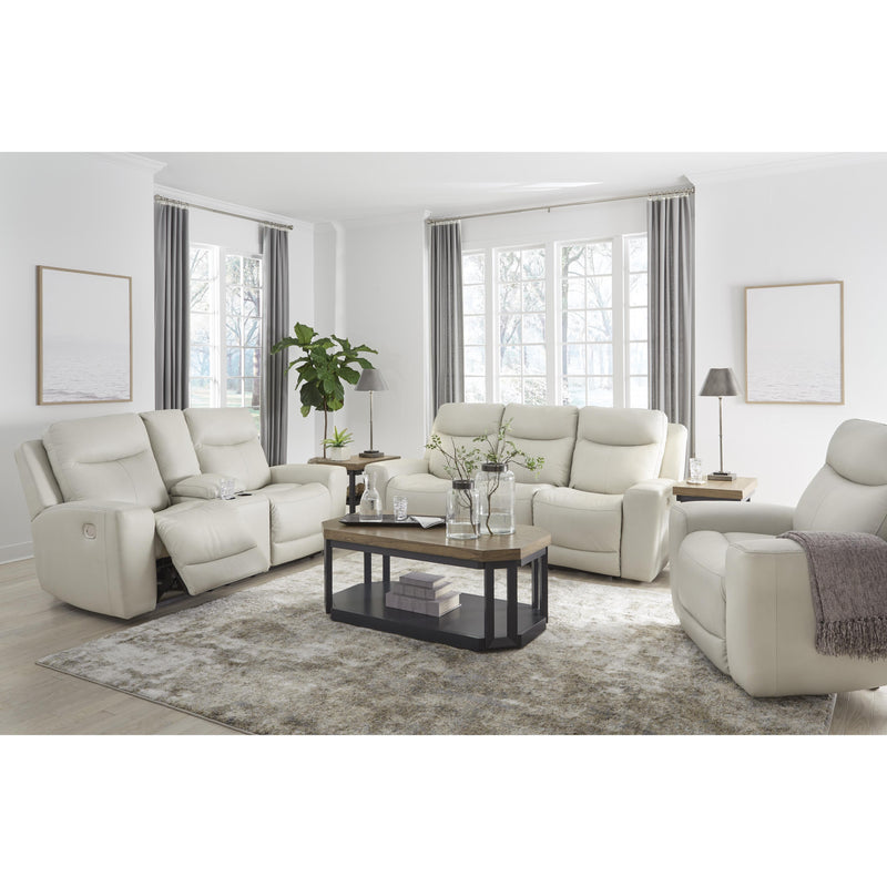 Signature Design by Ashley Mindanao Power Reclining Leather Match Sofa U5950515 IMAGE 11