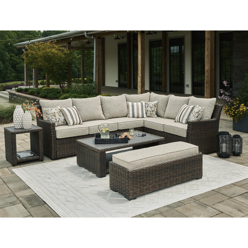 Signature Design by Ashley Brook Ranch P465-822 Sofa Sectional/Bench with Cushion IMAGE 5