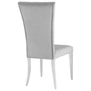  Coaster Furniture Kerwin 111103 Velvet Upholstered Dining Side Chair - Grey IMAGE 7