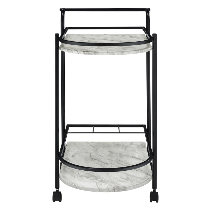 Coaster Furniture Desiree 181376 Rack Bar Cart with Casters - Black IMAGE 2