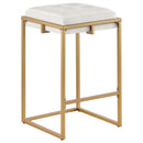  Coaster Furniture Nadia 183645 Upholstered Backless Counter Stool - Beige IMAGE 1