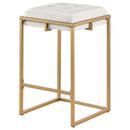  Coaster Furniture Nadia 183645 Upholstered Backless Counter Stool - Beige IMAGE 3