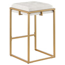  Coaster Furniture Nadia 183645 Upholstered Backless Counter Stool - Beige IMAGE 5