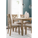  Signature Design by Ashley Sanbriar D393-425 Rectangular Dining Room Table Set IMAGE 4