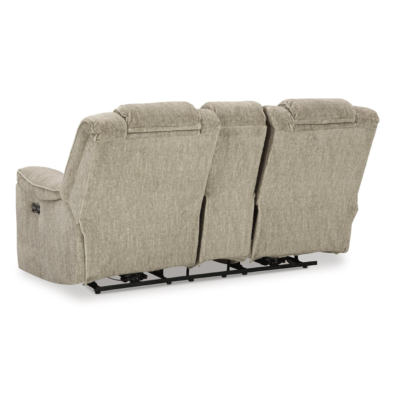 Signature Design by Ashley Hindmarsh Power Reclining Fabric Loveseat with Console 9030918 IMAGE 6