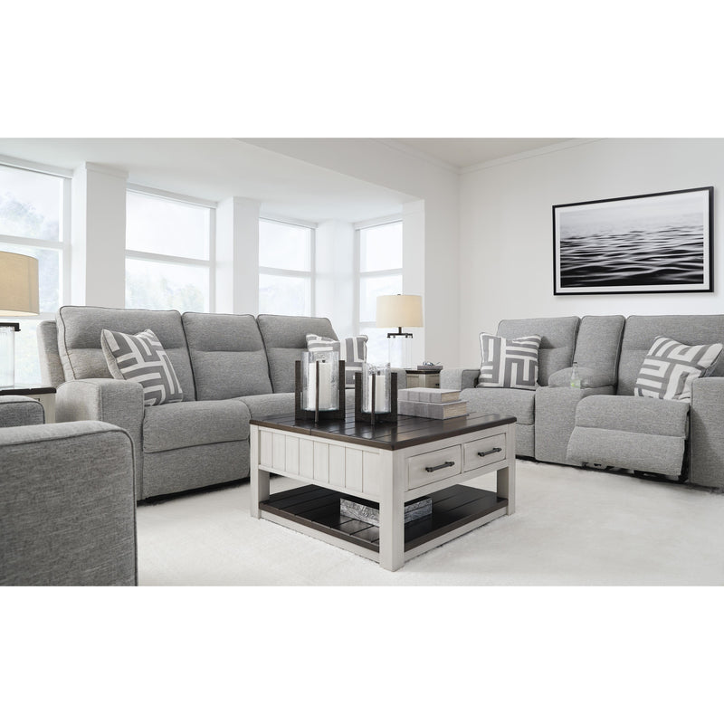 Signature Design by Ashley Biscoe Power Reclining Fabric Loveseat with Console 9050318 IMAGE 11