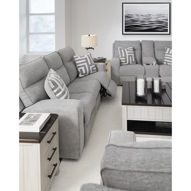 Signature Design by Ashley Biscoe Power Reclining Fabric Loveseat with Console 9050318 IMAGE 12