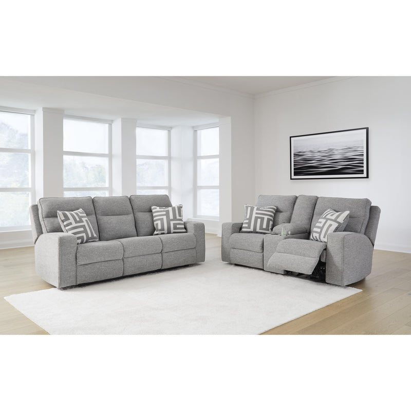 Signature Design by Ashley Biscoe Power Reclining Fabric Loveseat with Console 9050318 IMAGE 14