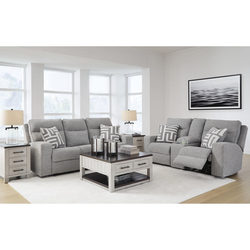 Signature Design by Ashley Biscoe Power Reclining Fabric Loveseat with Console 9050318 IMAGE 15