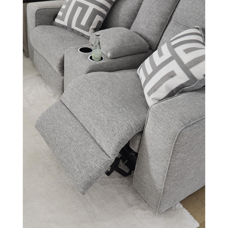 Signature Design by Ashley Biscoe Power Reclining Fabric Loveseat with Console 9050318 IMAGE 9