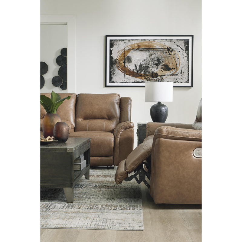 Signature Design by Ashley Trasimeno Power Reclining Leather Match Loveseat with Console U8281518 IMAGE 12