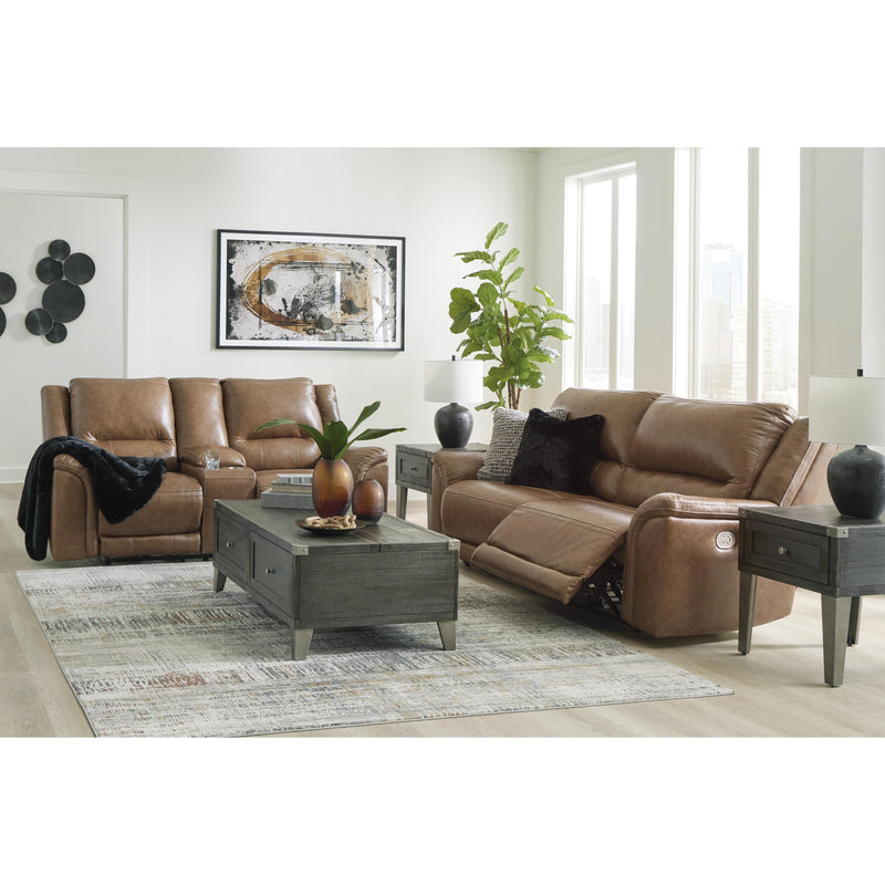 Signature Design by Ashley Trasimeno Power Reclining Leather Match Loveseat with Console U8281518 IMAGE 13