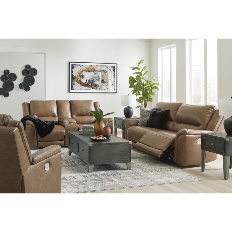 Signature Design by Ashley Trasimeno Power Reclining Leather Match Loveseat with Console U8281518 IMAGE 16